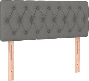 Testiere Grigio Scuro 100x7x78/88 cm in Tessuto