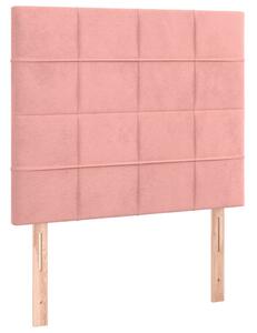 Testiera Rosa 100x5x118/128 cm Velluto