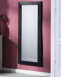 Specchio da parete da appendere Nero 50 x 130 cm con cornice moderno contemporaneo soggiorno ingresso Beliani