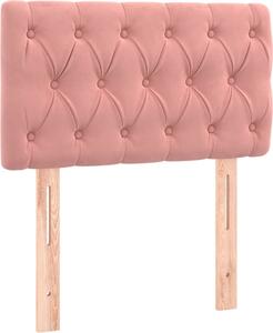 Testiera Rosa 80x7x78/88 cm in Tessuto