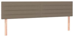 Testiera Tortora 180x5x78/88 cm in Tessuto