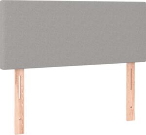 Testiera Grigio Chiaro 80x5x78/88 cm in Tessuto