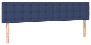 Testiera Blu 180x5x78/88 cm in Tessuto