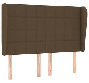 Testiera ad Orecchio MarroneScuro147 x 23 x 118/128cm inTessuto