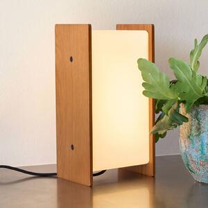 Hübsch Lampada da tavolo Sabi, dimmerabile, Bianco / Opale, Soggiorno / Sala da pranzo, Legno, Design, Lampada da tavolo