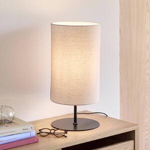 Hübsch Lampada da tavolo Sable, Crema / Ambra, Soggiorno / Sala da pranzo, Tessuto / Stoffa / Seta, Design, Lampada da tavolo