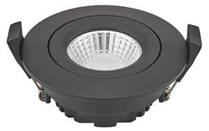 Sigor Spot LED da incasso a soffitto Diled, Ø 8,5 cm, 6 W, 3.000 K, nero