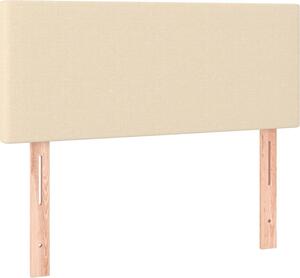 Testiera Crema 90x5x78/88 cm in Tessuto