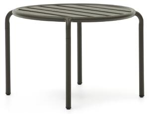 Tavolino da esterno Joncols in alluminio verniciato verde Ø 60 cm