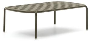 Tavolino da caffè da esterno Joncols in alluminio verniciato verde Ø 110 x 62 cm