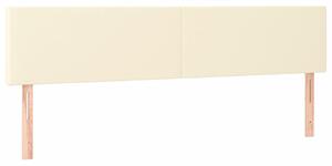 Testiera Crema 200x5x78/88 cm in Pelle finta