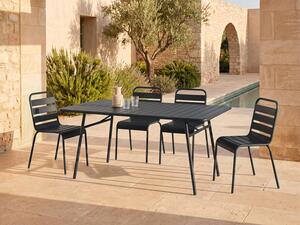 Tavolo da giardino L.160 cm in Metallo Nero - MIRMANDE di MYLIA