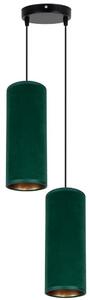 Lampadario a sospensione con filo AVALO 2xE27/60W/230V diametro 20 cm verde