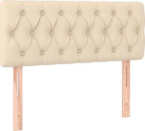 Testiera Crema 90 x 7 x 78/88 cm in Tessuto