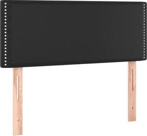 Testiera Nera 80x5x78/88 cm in Pelle finta
