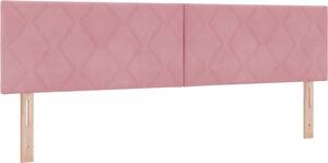 Testiera Rosa 180 cm Velluto