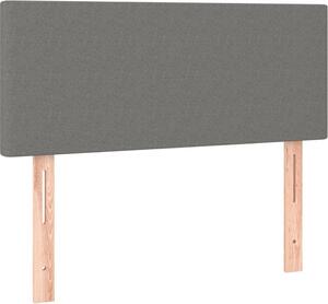 Testiera Grigio Scuro 100x5x78/88 cm in Tessuto
