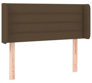 Testiera ad Orecchio Marrone Scuro 83x16x78/88 cm in Tessuto