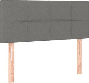 Testiera Grigio Scuro 80x5x78/88 cm in Tessuto