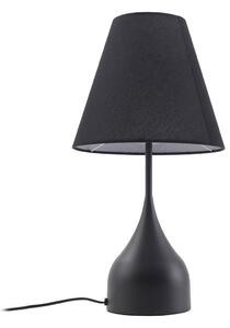 Lampada da tavolo Lucande Luoti, nero, tessuto, altezza 57 cm