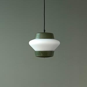 Lampada a sospensione Warm Nordic, Opal Arch, dimmerabile, Verde, Sala da pranzo, Metallo, Design