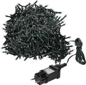 Catena luminosa a LED colorata, 1800 LED, cavo verde, per interni/esterni, 33 m