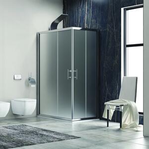 Kamalu box doccia 150x100 cm angolare cristallo satinato modello kf1000