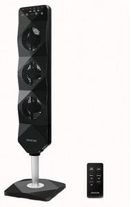 Sencor - Ventilatore da pavimento UltraThin 90W/230V nero + telecomando