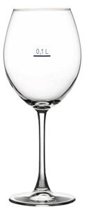 Calice con linea di grammatura certificata 10 cl per la degustazione di pregiati vini rossi bordeaux, linee classiche, coppa alta e ampia per esaltare al meglio tutti i sapori e gli odori del vino