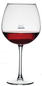 Calice con linea di grammatura certificata 10 cl per la degustazione di pregiati vini rossi bourgogne, linee classiche, coppa alta e ampia per esaltare al meglio tutti i sapori e gli odori del vino