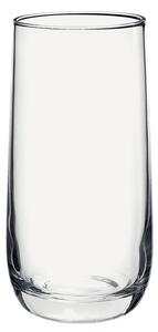 Linea di bicchieri per bibita e long drink semplici ed economici in vetro trasparente adatto ad un utilizzo freguente e quotidiano
