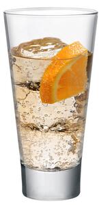 Bicchiere long drink in vetro trasparente, linee moderne e di tendenza, adatto per attirare attenzioni e valorizzare al massimo ogni drink o bevanda