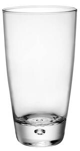 Originali bicchieri long drink in vetro soffiato trasparente con una caratteristica bolla d\'aria sospesa sul fondo. Una scelta di stile