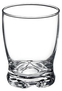 Classico bicchiere vino in vetro cristallino trasparente e brillante