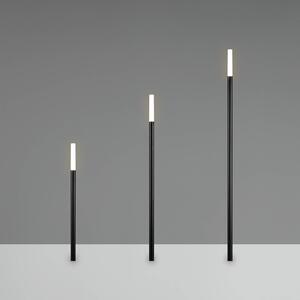 Reality Leuchten Lampada LED con picchetto STICK, nera, a 3 luci, IP44, spina STICK, Nero, Metallo, Moderno