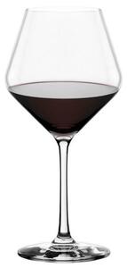 Calice degustazione per vini rossi maturi in vetro cristallino con un'ampia camera aromatica conica dritta ed un gambo sottile ma molto resistente