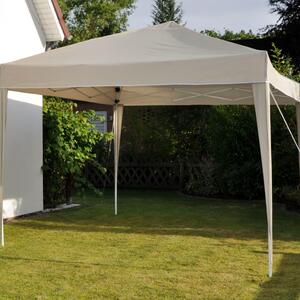HI Gazebo pieghevole 3x3 m Beige