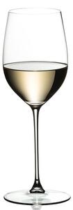 Calice in vetro soffiato perfetto per la degustazione di vini bianchi, ne esalta la freschezza in quelli giovani ed i sapori nocciola e speziati in quelli più vecchi
