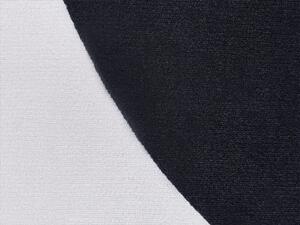 Tappeto per bambini in poliestere bianco e nero ⌀ 120 cm tappetino per ludoteca stampa animale panda Beliani