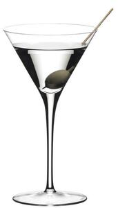 Calice completamente fatto a mano e soffiato a bocca in purissimo cristallo leggero e sottile particolarmente indicato nella degustazione Martini e Vermuth