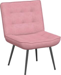 VidaXL sedia reclinabile rosa 64x74x84 cm in velluto