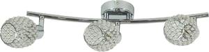 Lampada a sospensione CLEAR trasparente-cromata 3xG9x40W cristallo, dimensioni: 19x62x8 cm, IP20, Candellux