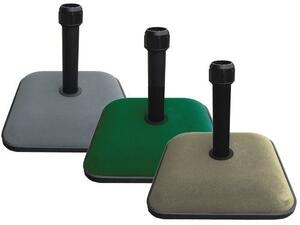 Base per ombrellone quadrata in cemento colorato 25 Kg 45x45 cm KROMA GDLC - Green