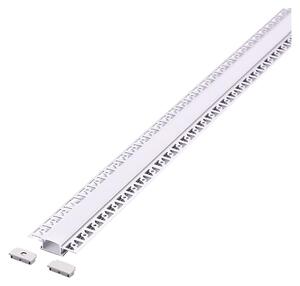 Profilo Canalina In Alluminio Per Strip Led 3359 Mm 61,5 X 14 -Larg.Max 20,7