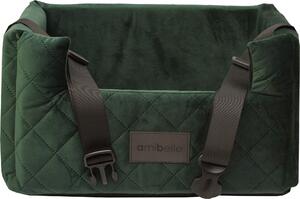 Seggiolino auto per cani Cestino auto per cani Seggiolino auto Velvet Green M