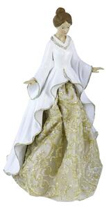 Statuina Donna in Resina bianco cm 18x18xh31,5