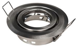 Faretto da incasso Faretto da incasso McShine "ER-76", acciaio inox spazzolato, Ø76mm, orientabile
