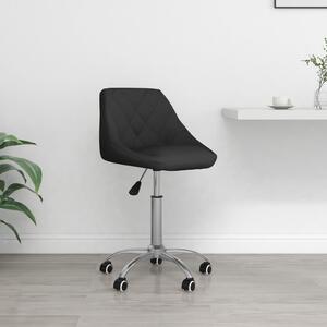 VidaXL Sedia da ufficio girevole in Pelle finta nera