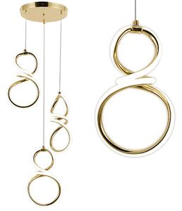 Lampada a sospensione LED G073-3CPR Gold