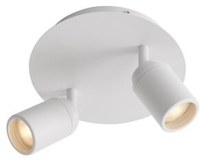Faretto da bagno moderno bianco 2 luci IP44 - Ducha